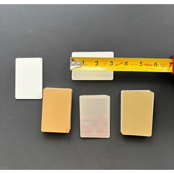 Sublimation Tag Blanks Lot 111 Pieces Aluminum Vinyl NWOT Crafts DYI - Picture 3 of 8